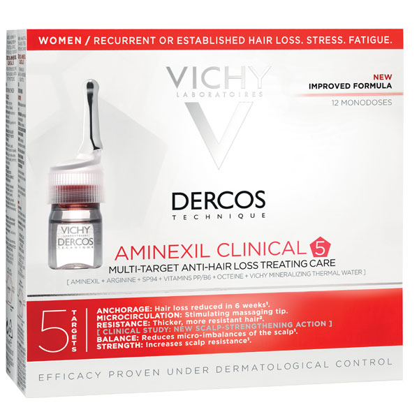 vichy dercos aminexil pro female hair loss treatment reviews