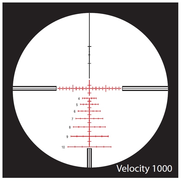 nightforce velocity 1000 reticle review