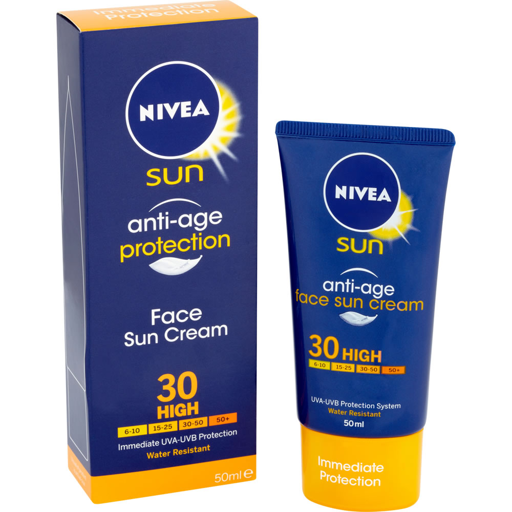 nivea sun anti age face cream spf 50 review