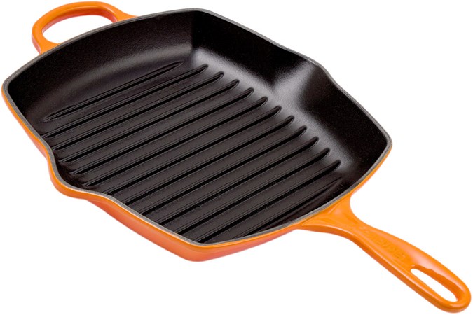 le creuset square grill pan review