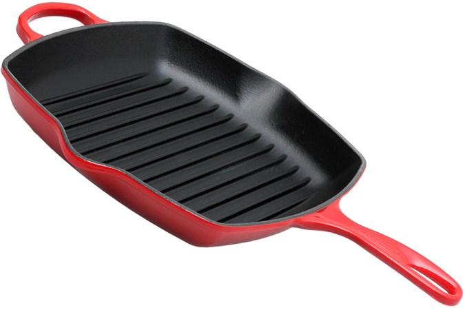 le creuset square grill pan review