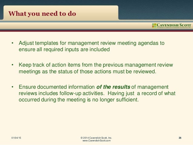 iso 9001 2015 management review meeting minutes sample
