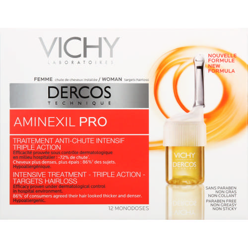 vichy dercos aminexil pro female hair loss treatment reviews